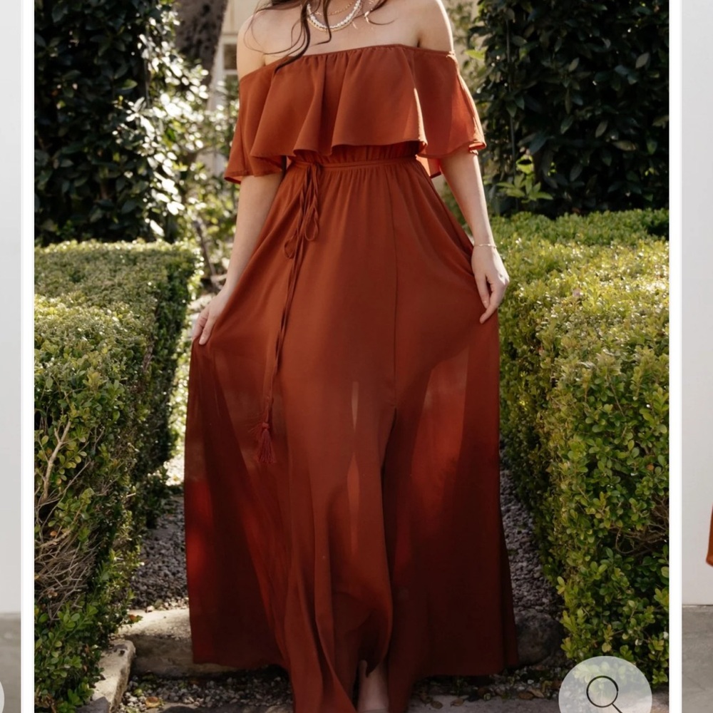 Off-Shoulder Maxi Dress